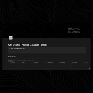 Trading Journal Template for Notion CM