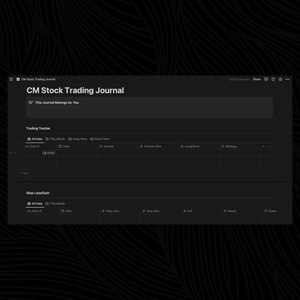 Trading Journal Template for Notion CM