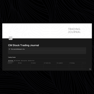 Trading Journal Template for Notion CM