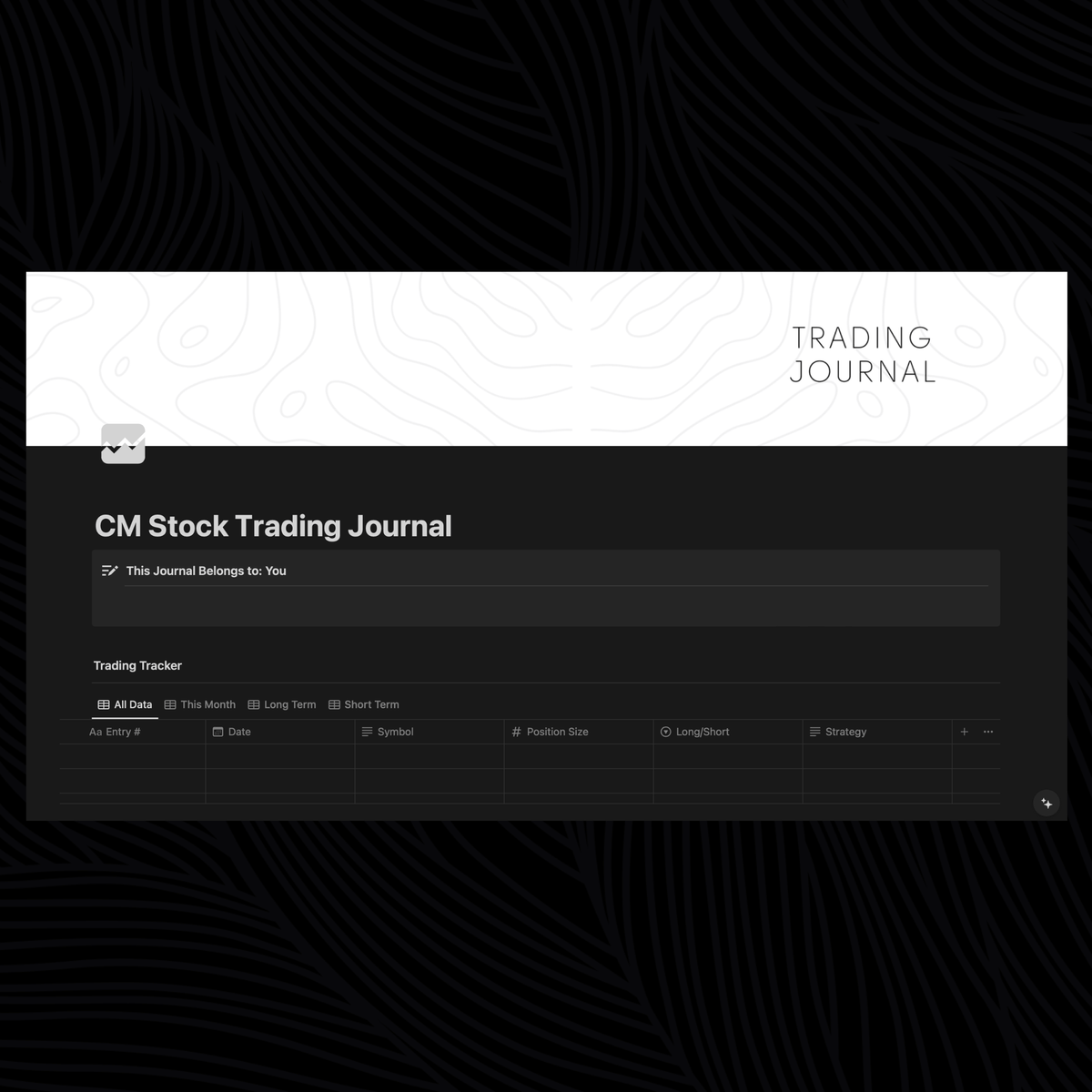 Trading Journal Template for Notion CM